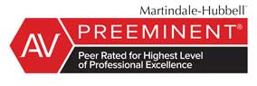Martindale Hubbell AV Preeminent | Peer Rated for Highest Level of Professional Excellence